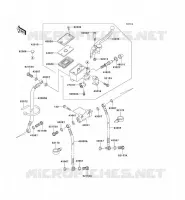 FRONT MASTER CYLINDER voor Kawasaki ZZR600 2004