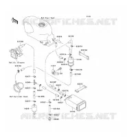 FUEL EVAPORATION SYSTEM voor Kawasaki ZZR600 2004