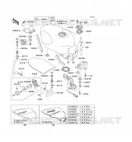 FUEL TANK voor Kawasaki ZZR600 2004