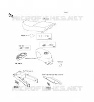 LABELS voor Kawasaki ZZR600 2004