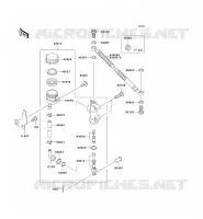 REAR MASTER CYLINDER voor Kawasaki ZZR600 2004