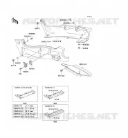 SIDE COVERS   CHAIN COVER voor Kawasaki ZZR600 2004