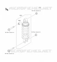 SUSPENSION   SHOCK ABSORBER voor Kawasaki ZZR600 2004