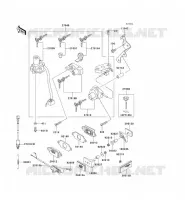 SWITCH   REFLECTORS voor Kawasaki ZZR600 2004