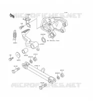BRAKE PEDAL   TORK LINK voor Kawasaki ZZR600 1994