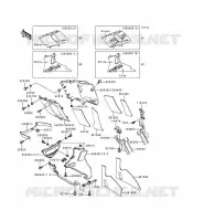 LOWER COWLING voor Kawasaki ZZR600 1994