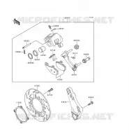 REAR BRAKE voor Kawasaki ZZR600 1994