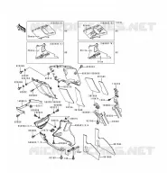 LOWER COWLING voor Kawasaki ZZR600 1994