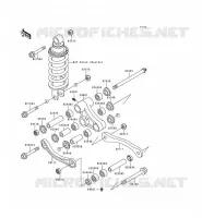 REAR SUSPENSION voor Kawasaki ZZR600 1994