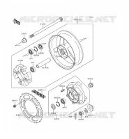 REAR WHEEL   CHAIN voor Kawasaki ZZR600 1994