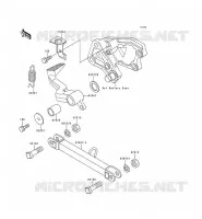 BRAKE PEDAL   TORK LINK voor Kawasaki ZZR600 1994