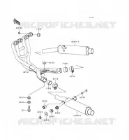 EXHAUST voor Kawasaki ZZR600 1994