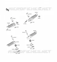 FOOTREST voor Kawasaki ZZR600 1994