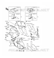 LOWER COWLING voor Kawasaki ZZR600 1994