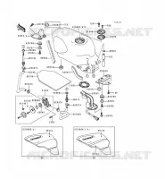 FUEL TANK voor Kawasaki ZZR600 1994