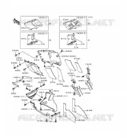 LOWER COWLING voor Kawasaki ZZR600 1994