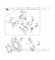 REAR BRAKE voor Kawasaki ZZR600 1994