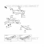 SIDE COVERS   CHAIN COVER voor Kawasaki ZZR600 1994