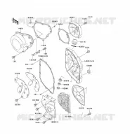 ENGINE COVERS voor Kawasaki ZZR600 1994