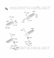 FOOTREST voor Kawasaki ZZR600 1994