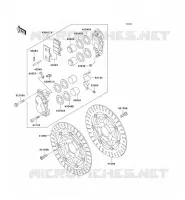FRONT BRAKE voor Kawasaki ZZR600 1994