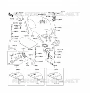 FUEL TANK voor Kawasaki ZZR600 1994