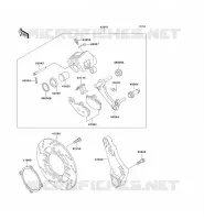 REAR BRAKE voor Kawasaki ZZR600 1994