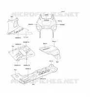 STICKER(EBONY/ROUGE) voor Kawasaki ZZR600 1994