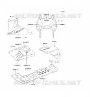 STICKER(VIOLET/ARGENT) voor Kawasaki ZZR600 1994