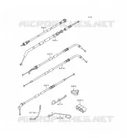 CABLES voor Kawasaki ZZR600 1996