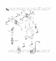 IGNITION SYSTEM voor Kawasaki ZZR600 1996