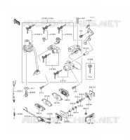 SWITCH   REFLECTORS voor Kawasaki ZZR600 1996