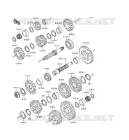 TRANSMISSION voor Kawasaki ZZR600 1996