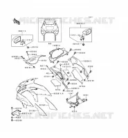 COWLING voor Kawasaki ZZR600 1996