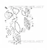 ENGINE COVERS voor Kawasaki ZZR600 1996