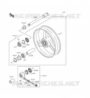 FRONT WHEEL voor Kawasaki ZZR600 1996