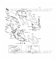 LOWER COWLING voor Kawasaki ZZR600 1996