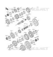 TRANSMISSION voor Kawasaki ZZR600 1996