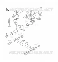 BRAKE PEDAL   TORK LINK voor Kawasaki ZZR600 1996