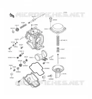 CARBURETOR PARTS voor Kawasaki ZZR600 1996