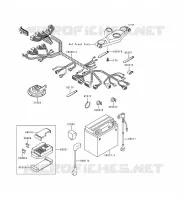 CHASSIS ELECTRICAL EQUIPMENT voor Kawasaki ZZR600 1996