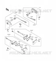 INDICATORS voor Kawasaki ZZR600 1996