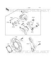 REAR BRAKE voor Kawasaki ZZR600 1996