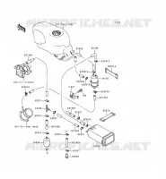 FUEL EVAPORATION SYSTEM voor Kawasaki ZZR600 1996