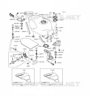 FUEL TANK voor Kawasaki ZZR600 1996