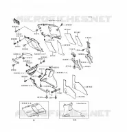 LOWER COWLING voor Kawasaki ZZR600 1996