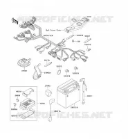 CHASSIS ELECTRICAL EQUIPMENT voor Kawasaki ZZR600 1996