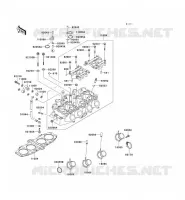 CYLINDER HEAD voor Kawasaki ZZR600 1996