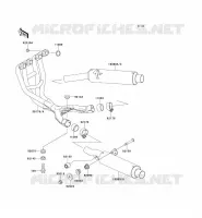 EXHAUST voor Kawasaki ZZR600 1996