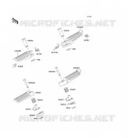 FOOTREST voor Kawasaki ZZR600 1996